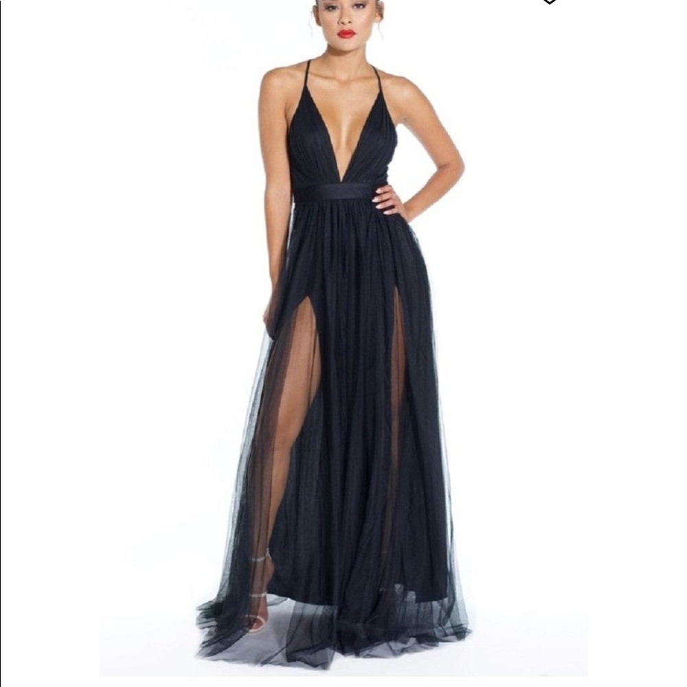 Luxxel tulle maxi dress